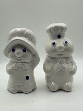 Pillsberry Doughboy Ceramic Chef & Baker Salt and Pepper Shakers